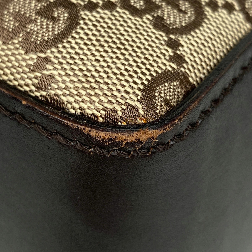 Gucci tote brown bag canvas shoulder handbag GG